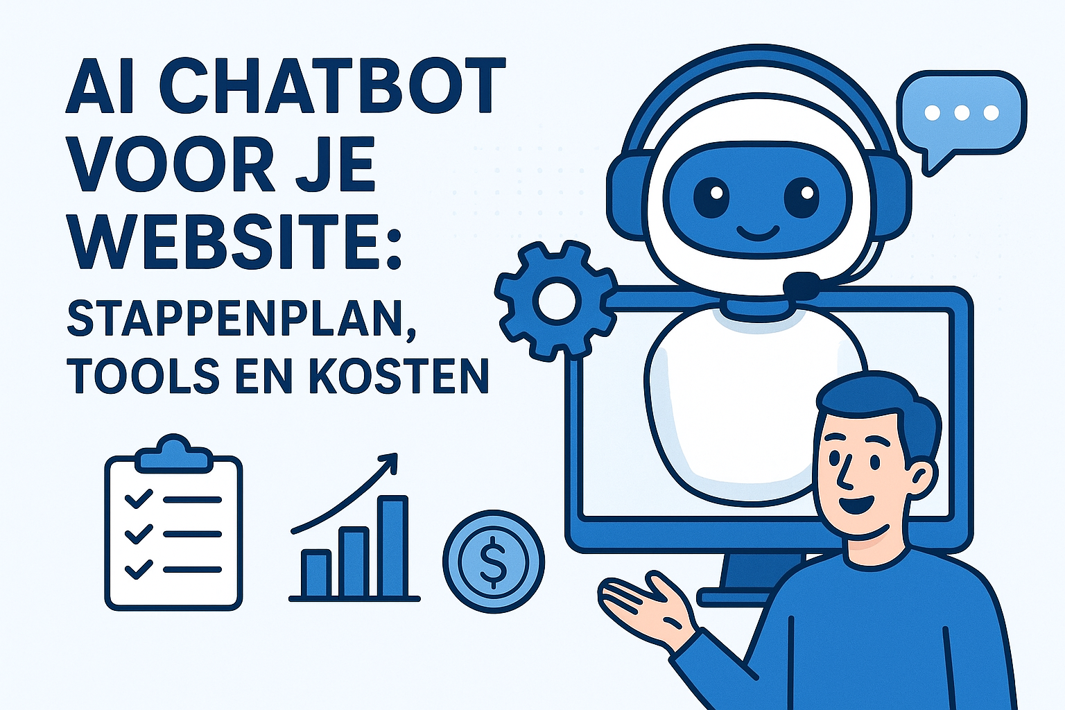 AI chatbot voor je website: stappenplan, tools en kosten