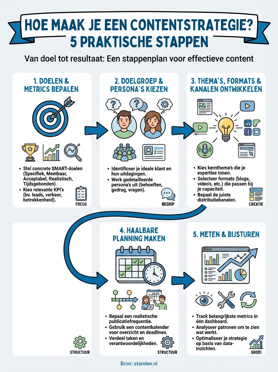 hoe maak je een contentstrategie infographic