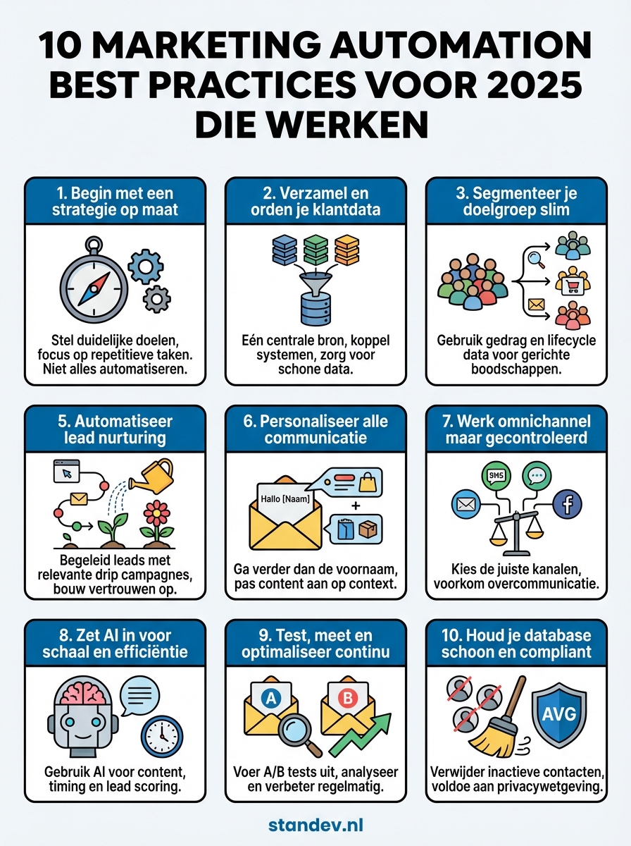 marketing automation best practices infographic