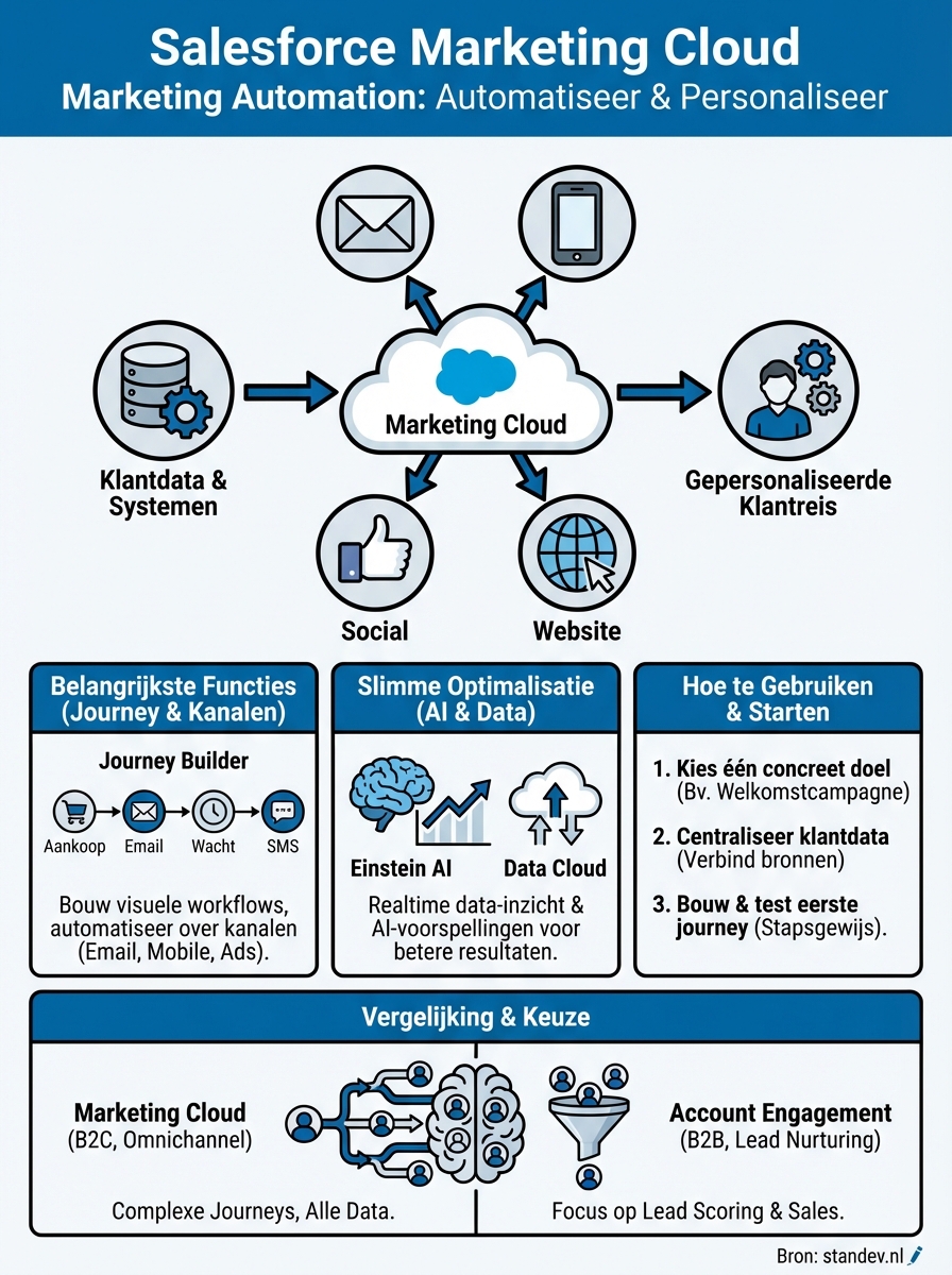 salesforce marketing cloud marketing automation infographic
