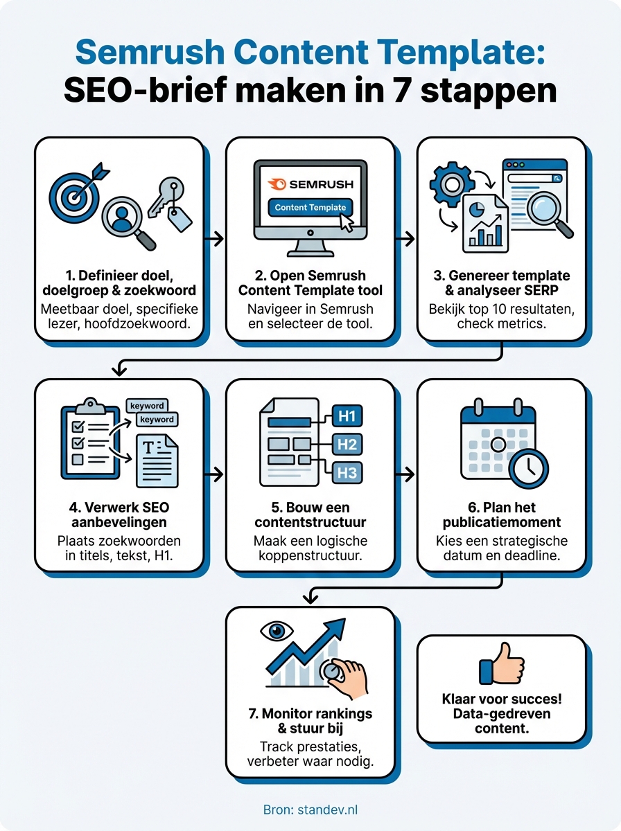 semrush content template infographic