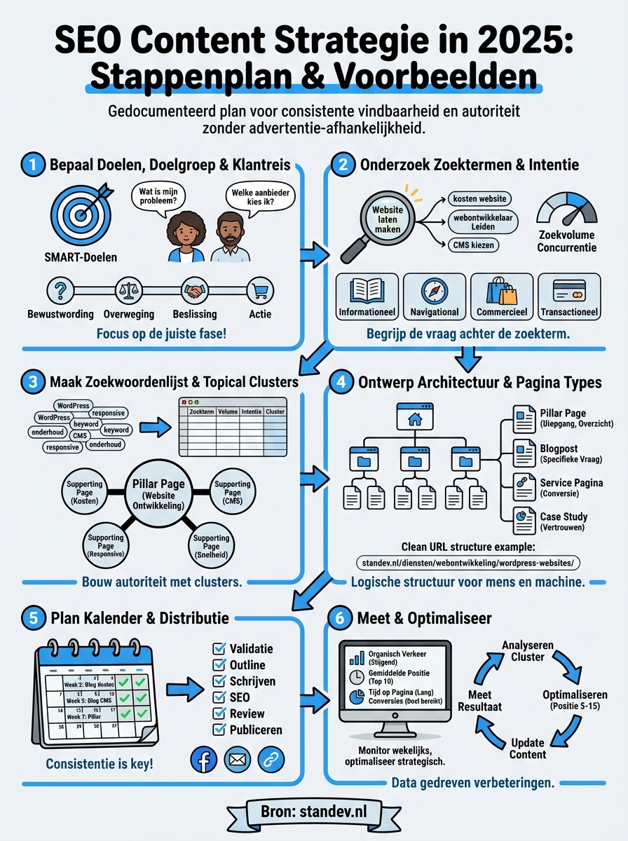 seo content strategie infographic