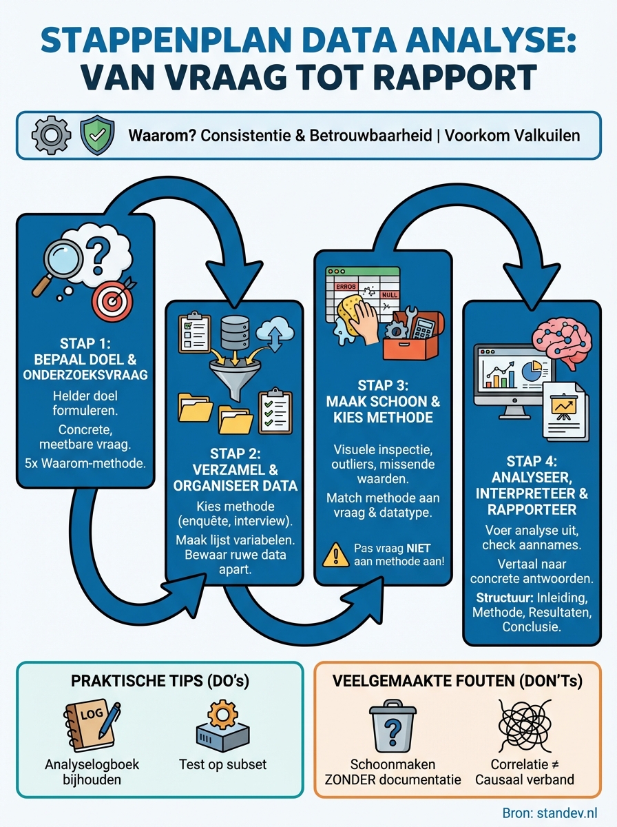 stappenplan data analyse infographic