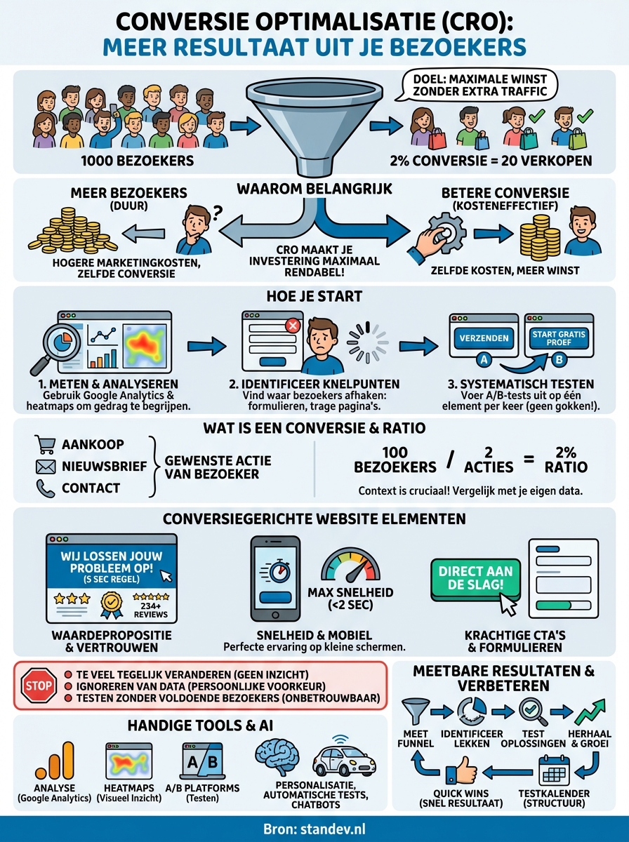wat is conversie optimalisatie infographic
