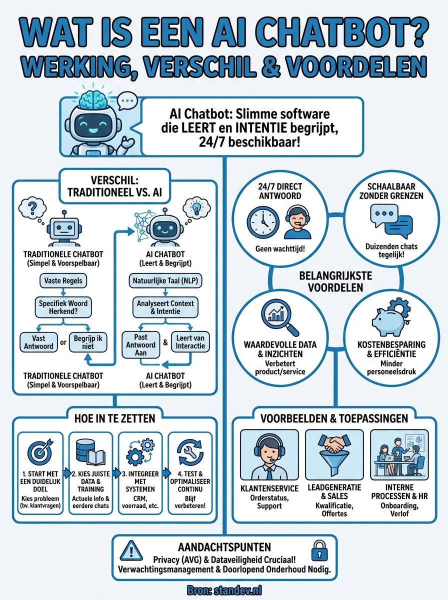 wat is een ai chatbot infographic