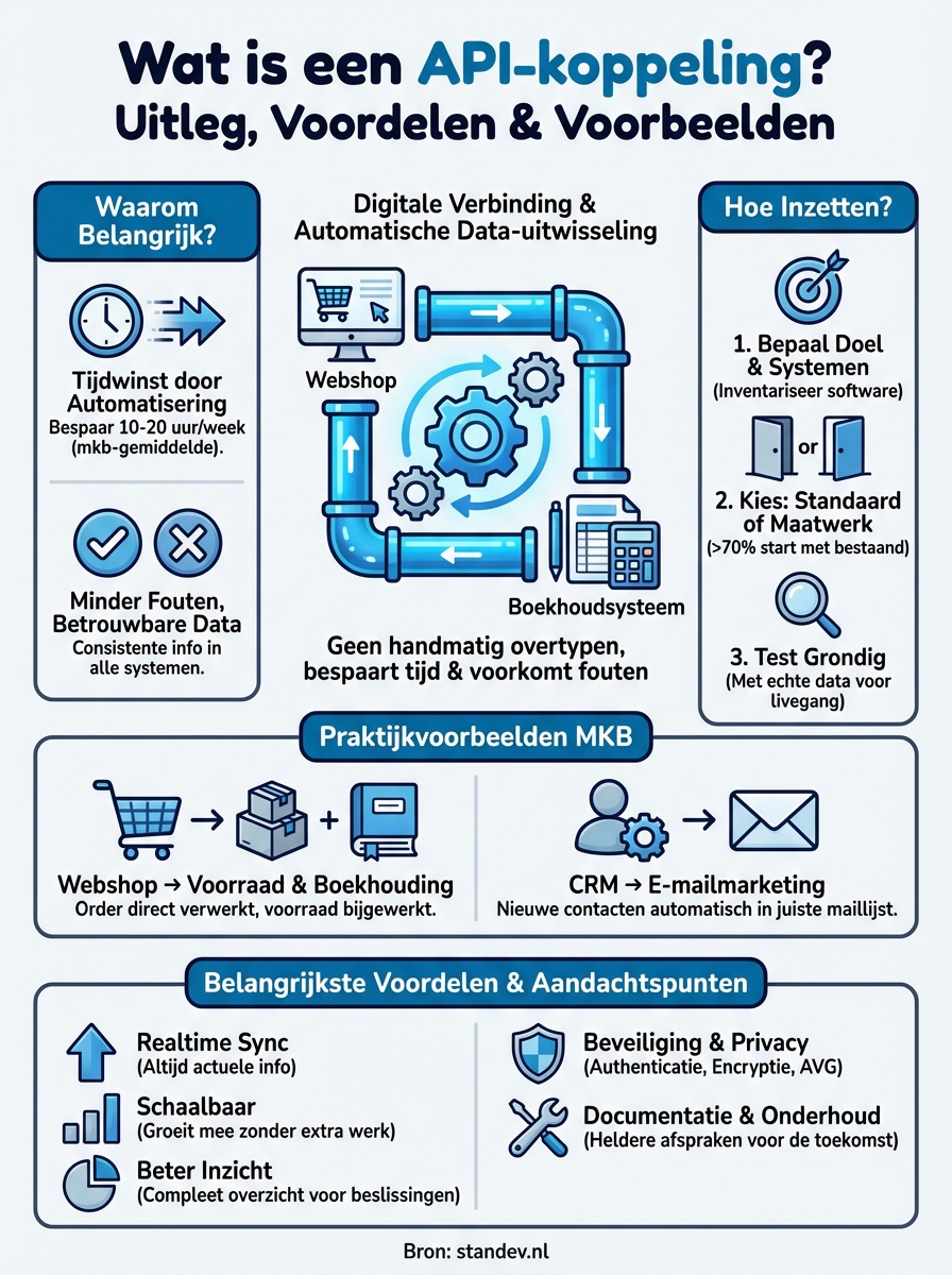 wat is een api-koppeling infographic
